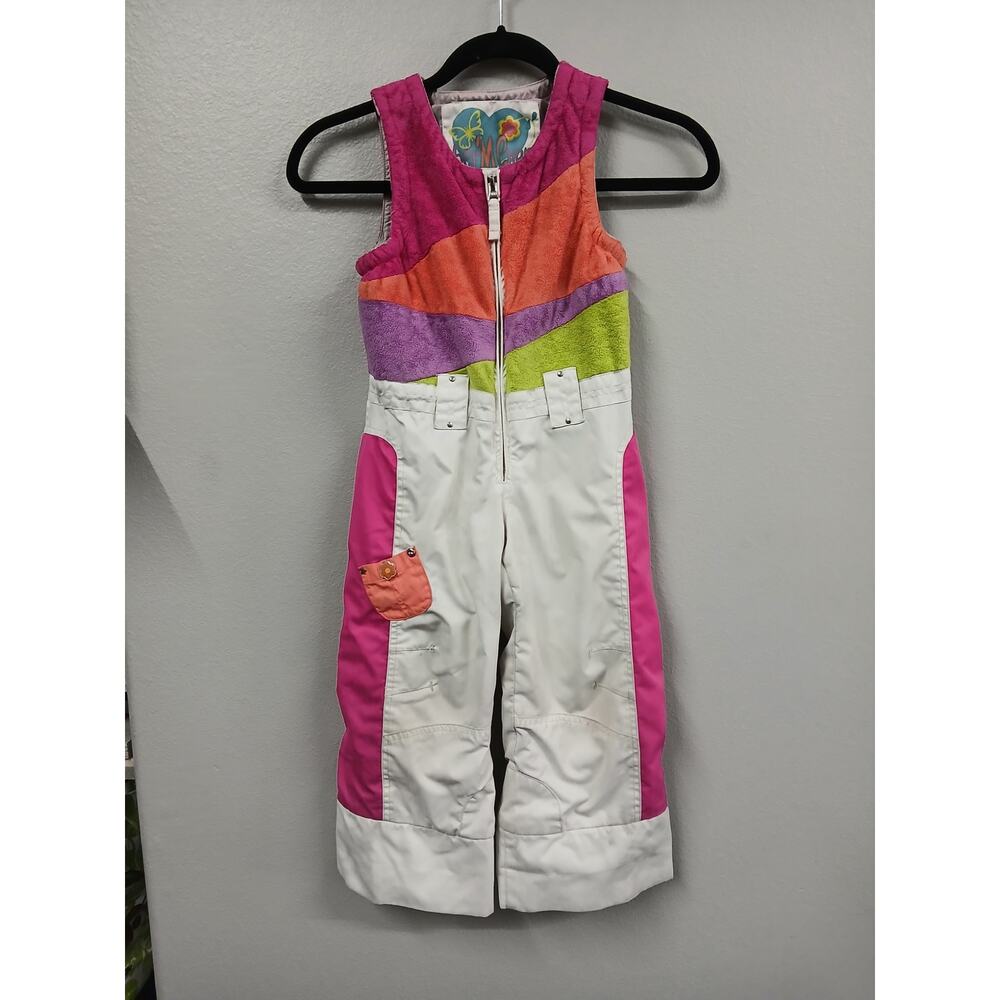 Obermeyer  I Grow fleece girls snowbibs size 4